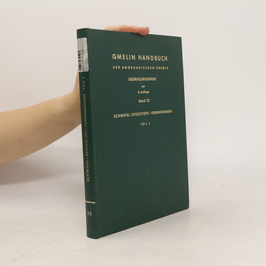 Collectif d'auteurs Gmelin Handbuch der anorganischen Chemie. Band 32
