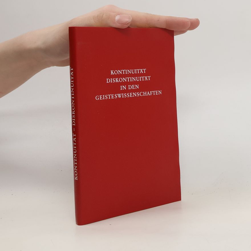 Various authors Kontinuitat Diskontinuitat In Den Geisteswissenschaften