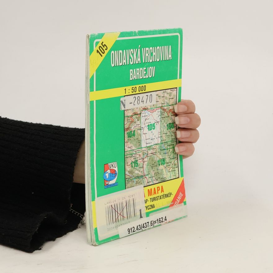 Kolektiv autorů Ondavská vrchovina. Bardejov : Turistická mapa. Mierka 1:50 000