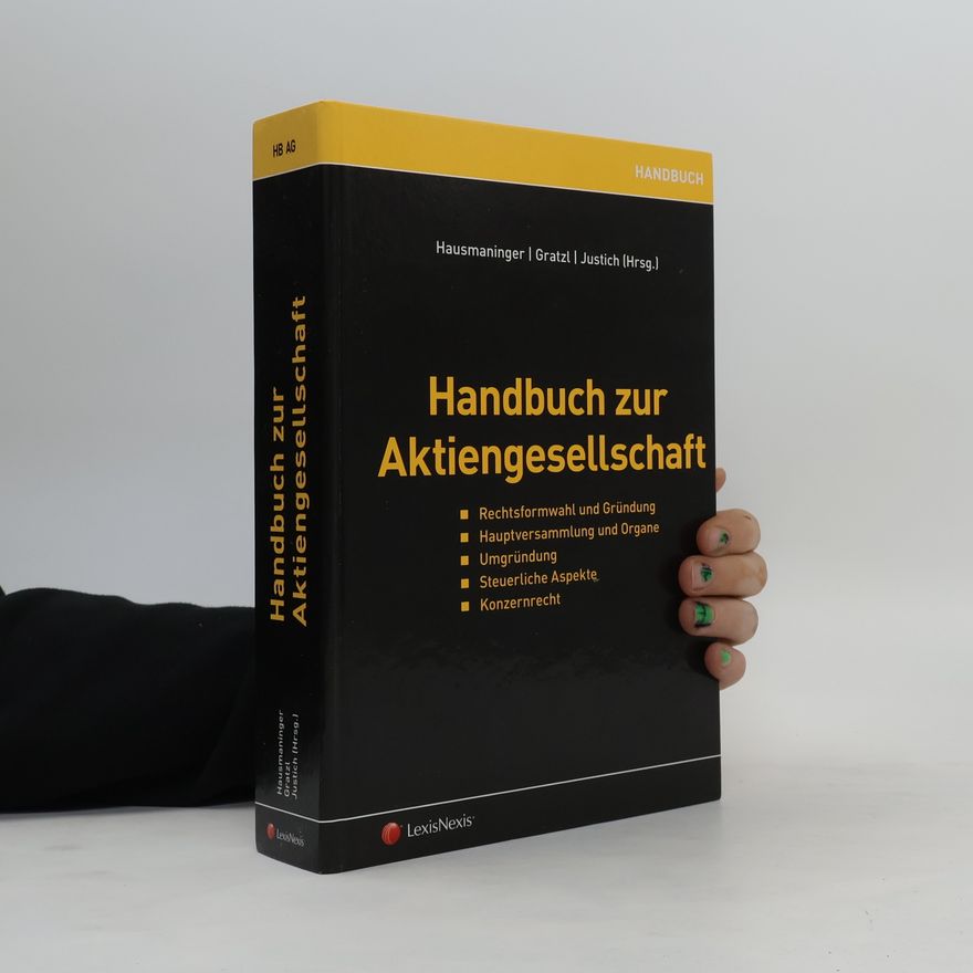 Christian Hausmaninger Handbuch zur Aktiengesellschaft