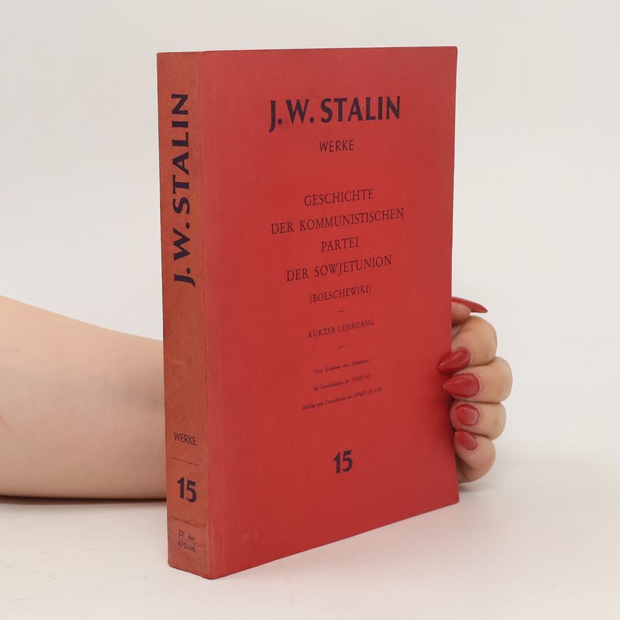 Josif Stalin J. W. Stalin Werke. Band 15