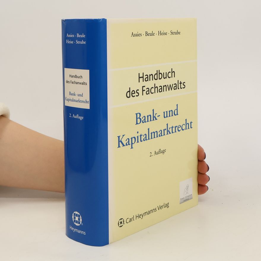 Paul H. Assies Handbuch des Fachanwalts Bank- und Kapitalmarktrecht