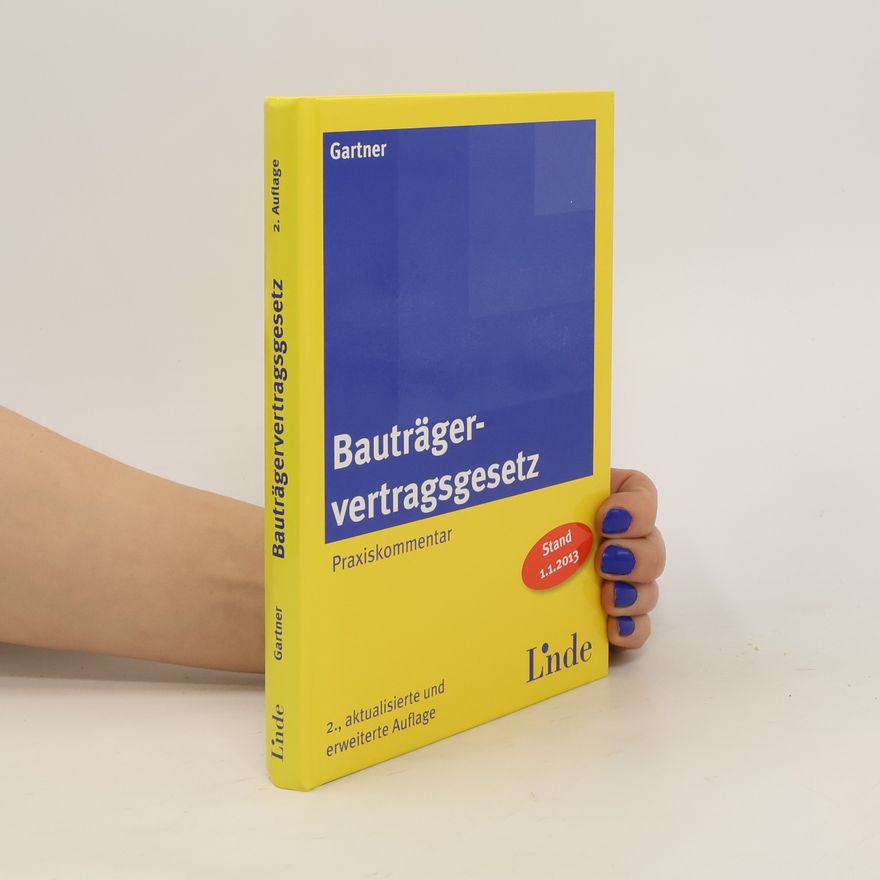 Herbert Gartner Bauträgervertragsgesetz