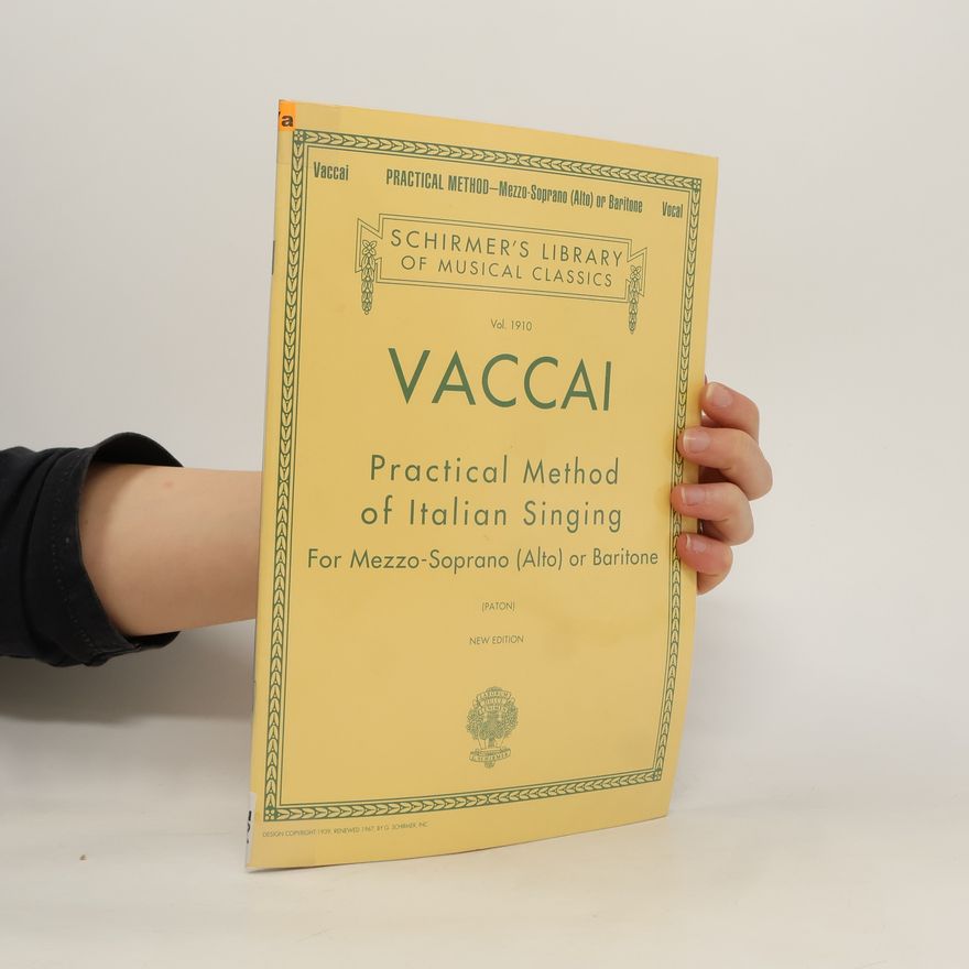 Nicola Vaccai Practical Method of Italian Singing