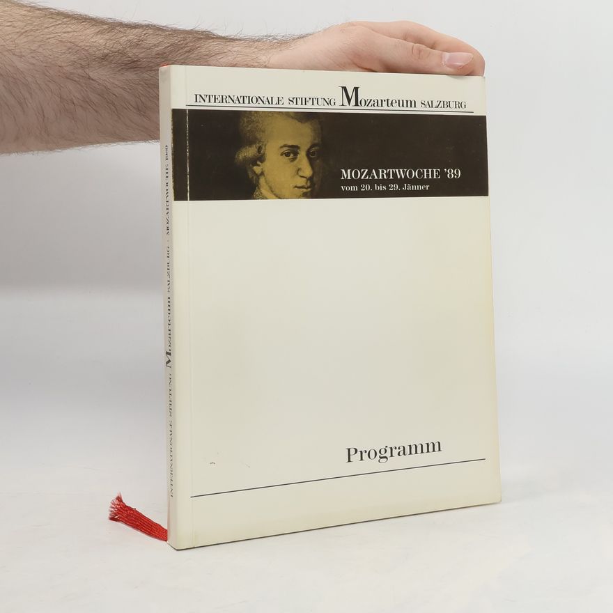 Kolektiv autorů Mozartwoche 1989 Programm
