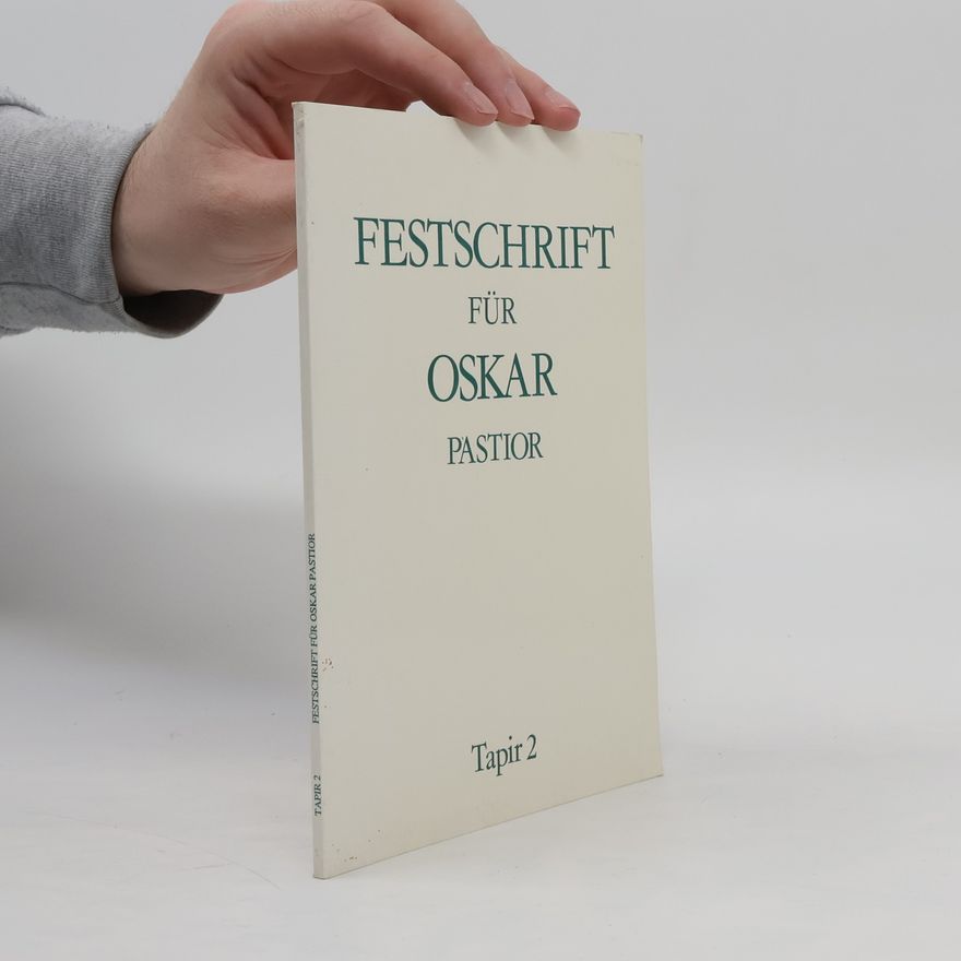 Oskar Pastior Festschrift für Oskar Pastior 2