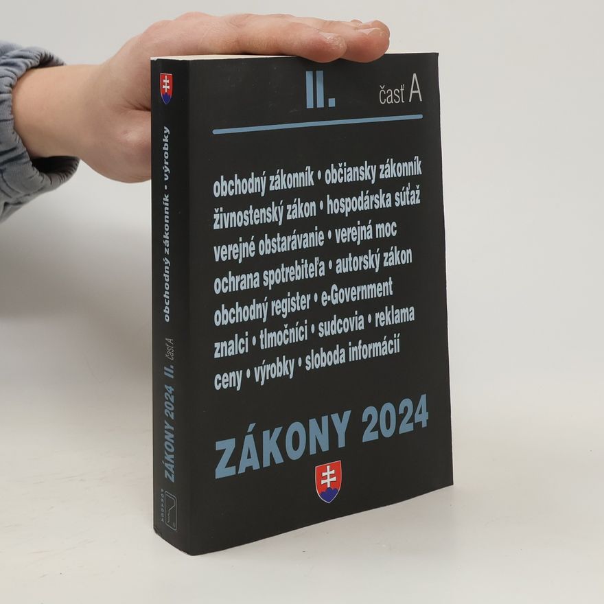 Kolektiv autorů Obchodný zákoník II. část A. Zákony 2024