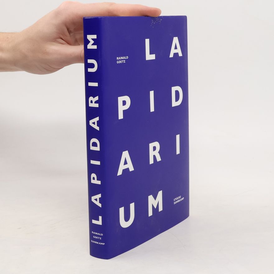 Rainald Goetz Lapidarium
