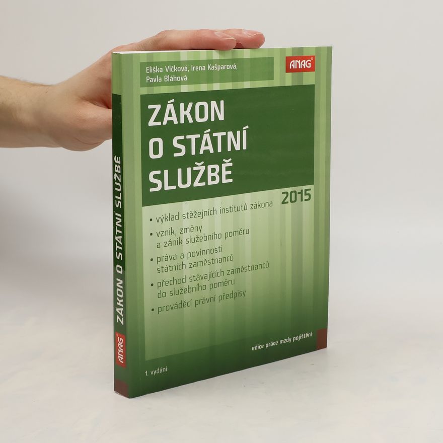 Eliška Vlčková Zákon o státní službě