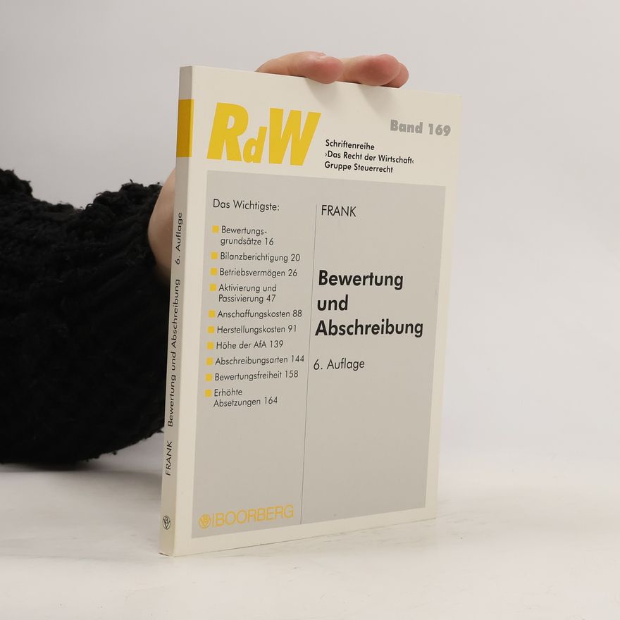 Manfred Frank Bewertung und Abschreibung