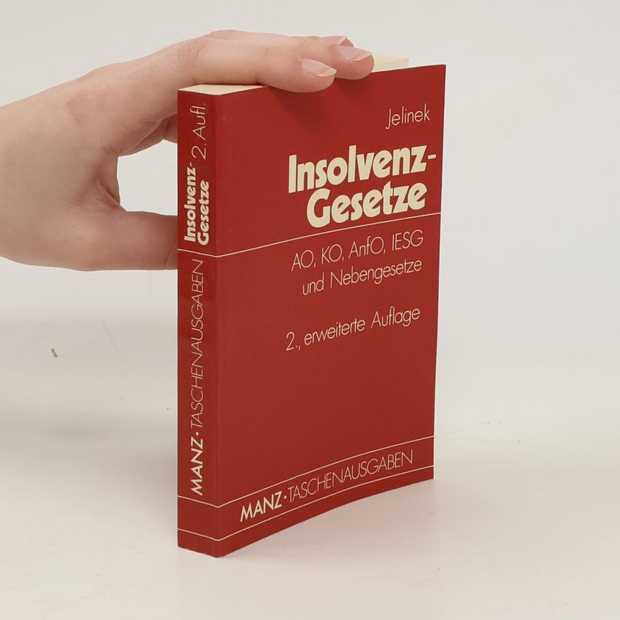 Wolfgang Jelinek Insolvenzgesetze