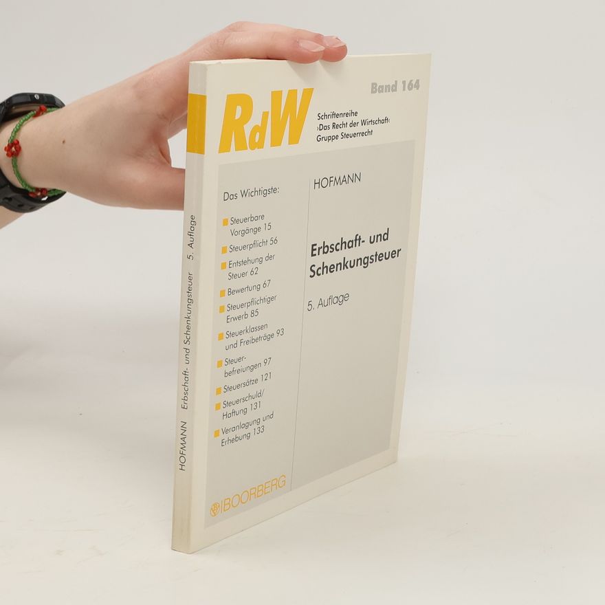 Ruth Hofmann Erbschaft- und Schenkungsteuer