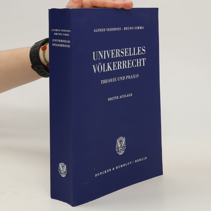 Alfred Verdroß-Droßberg Universelles Völkerrecht