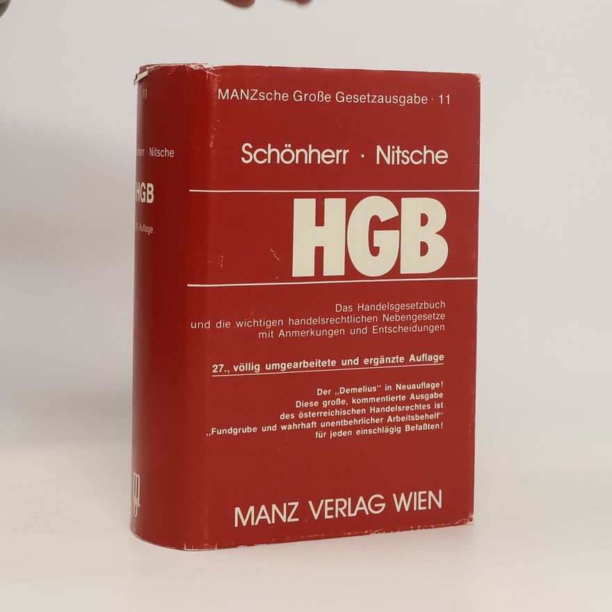 Fritz Schönherr Handelsgesetzbuch
