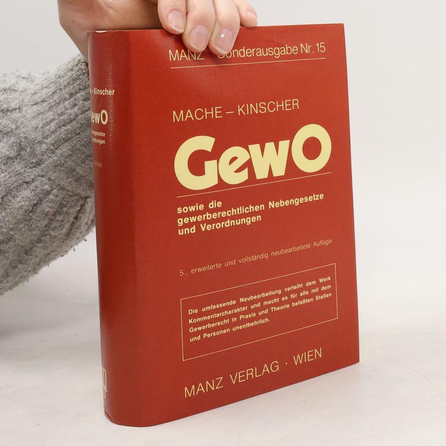 Hedwig Mache Die Gewerbeordnung