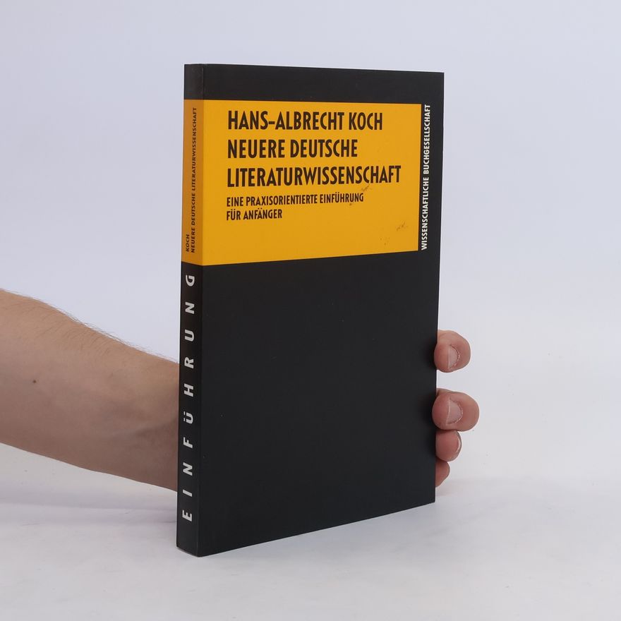 Albrecht Koch Neuere deutsche Literaturwissenschaft