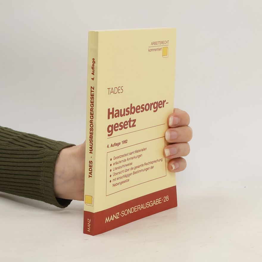 Autorenkollektiv Hausbesorgergesetz