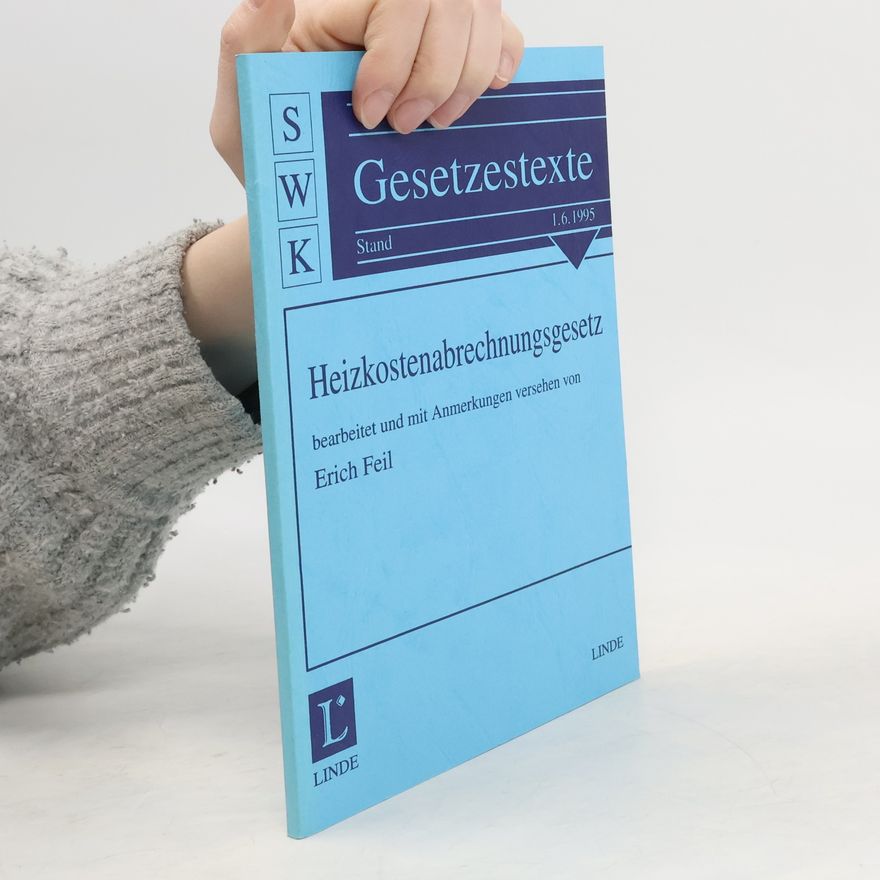 Erich Feil Heizkostenabrechnungsgesetz