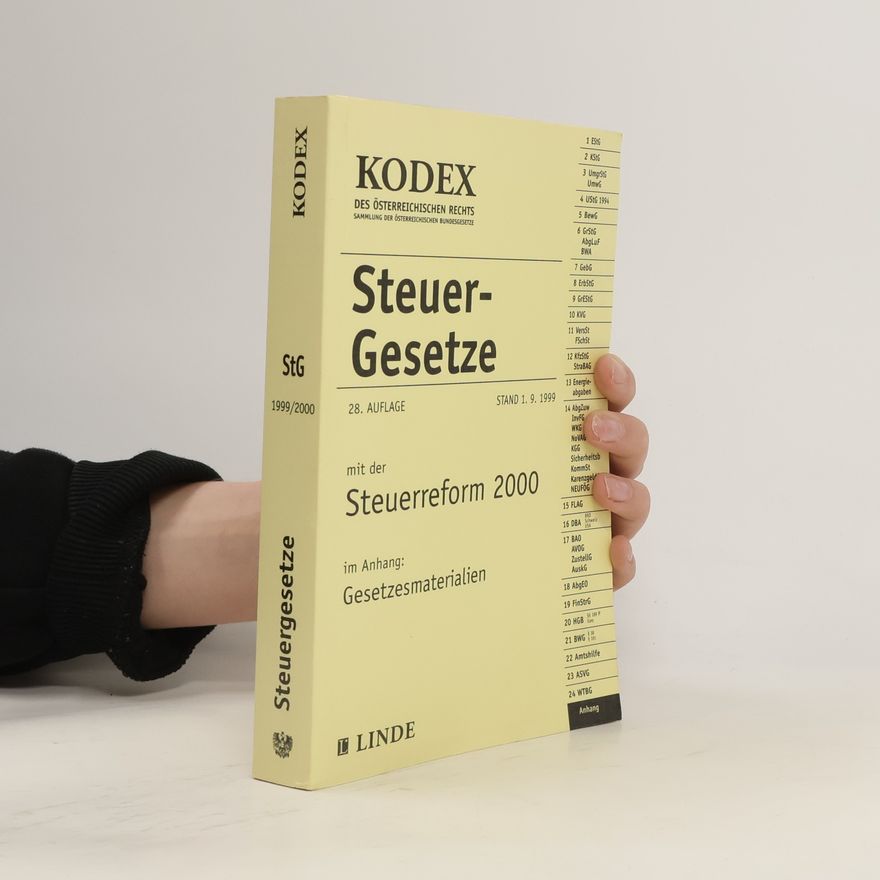Kolektív autorov Steuergesetze : Stand 1.9.1999