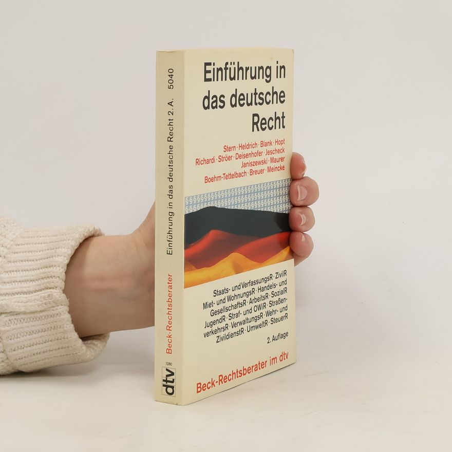 Klaus Stern Einführung in das deutsche Recht