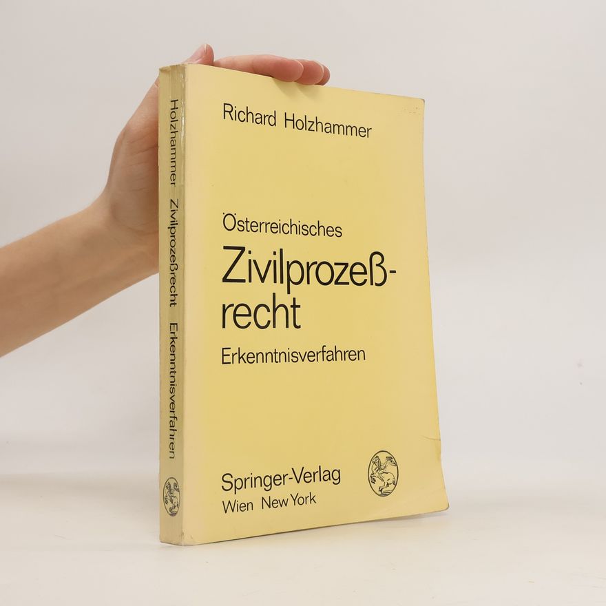 Richard Holzhammer Österreichisches Zivilprozeßrecht