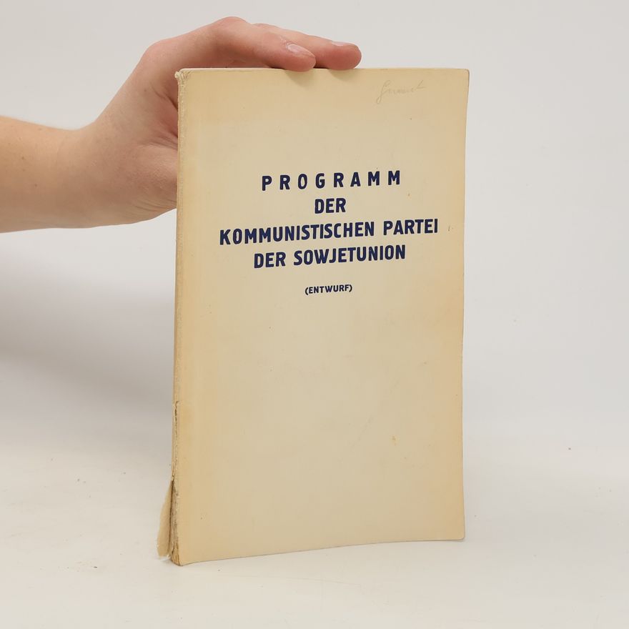 Various authors Programm der Komunistischen Partei der Sowjetunion