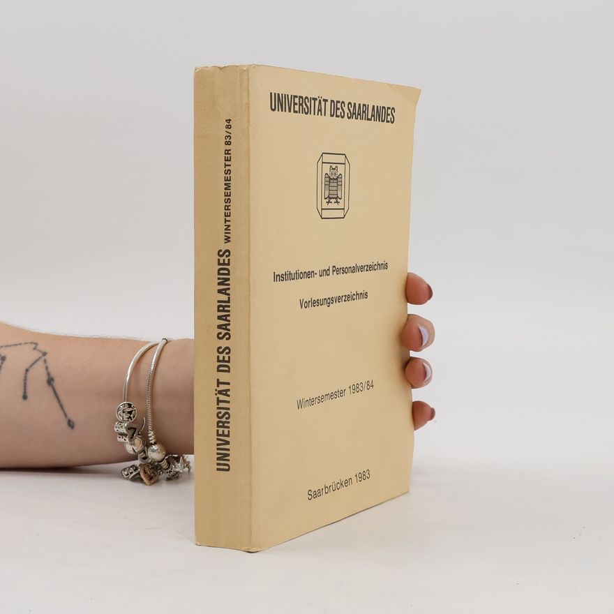 Autorenkollektiv Universität des Saarlandes. Vorlesungsverzeichnis 83/84