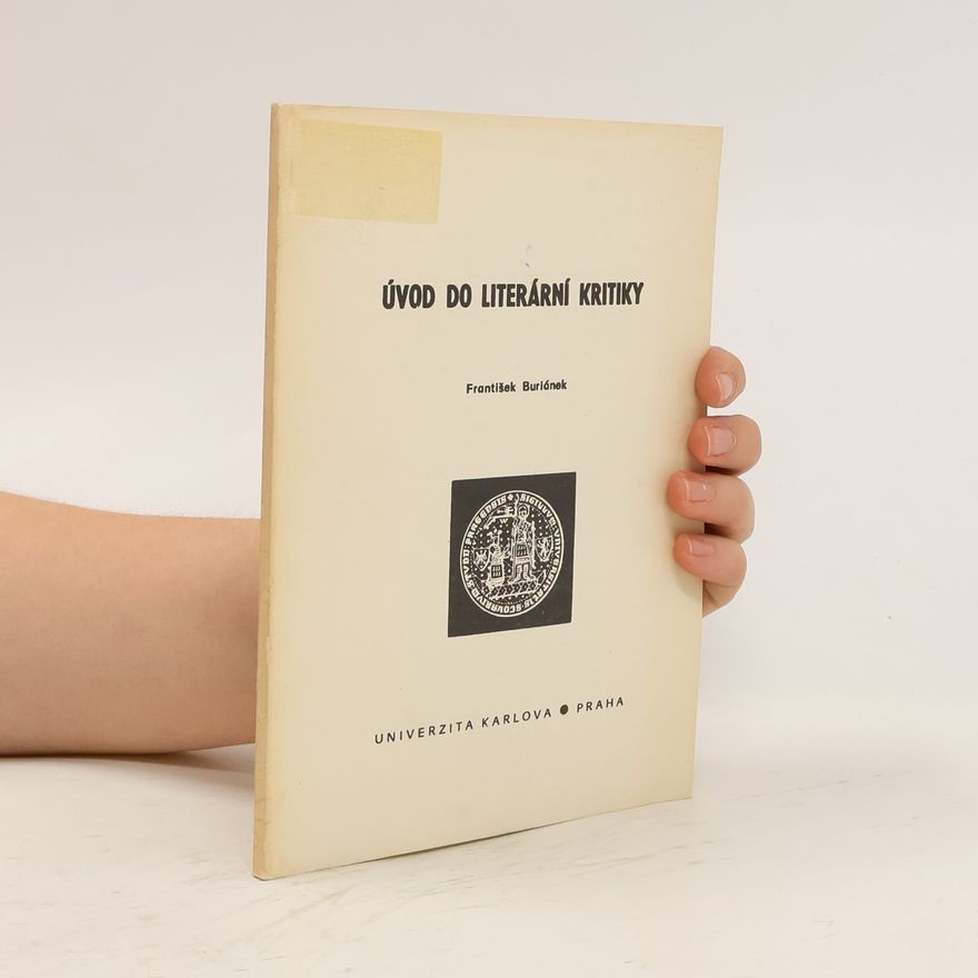 František Buriánek Úvod do literární kritiky