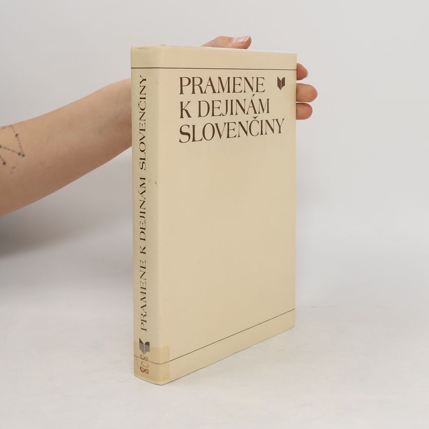 Jana Skladaná Pramene k dejinám slovenčiny