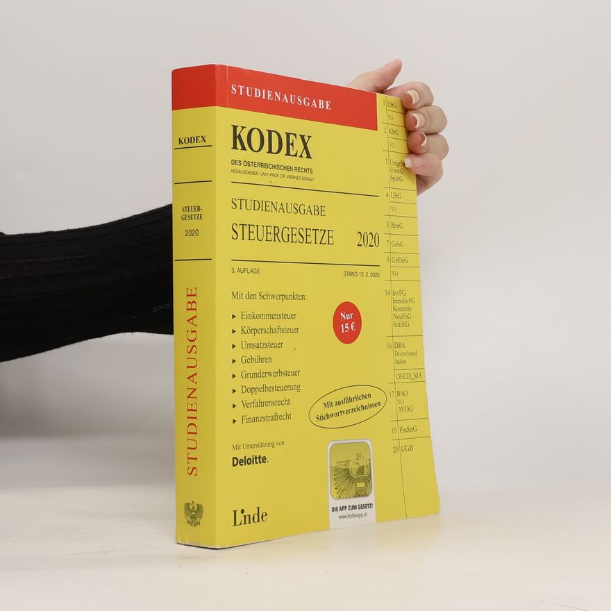 Andrei Bodis KODEX Studienausgabe Steuergesetze 2020