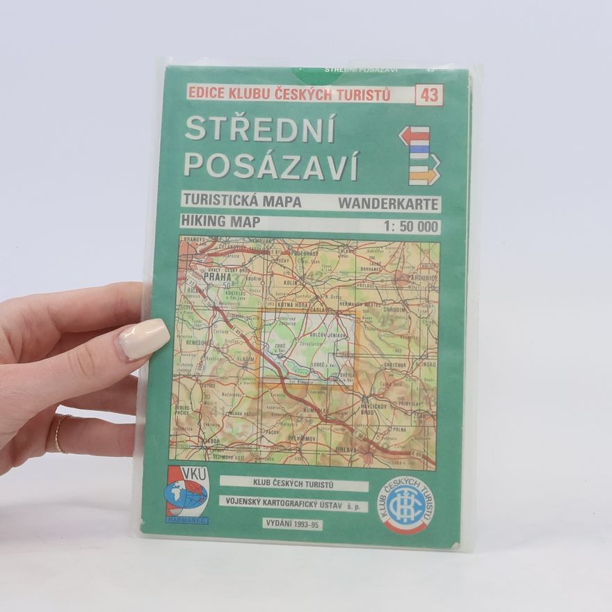Kolektiv autorů Střední Posázaví turistická mapa 1:50 000