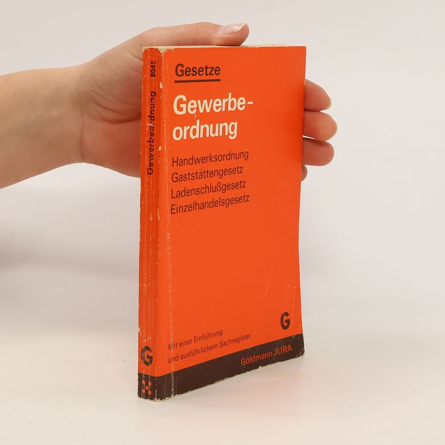 Peter Badura Gewerbeordnung