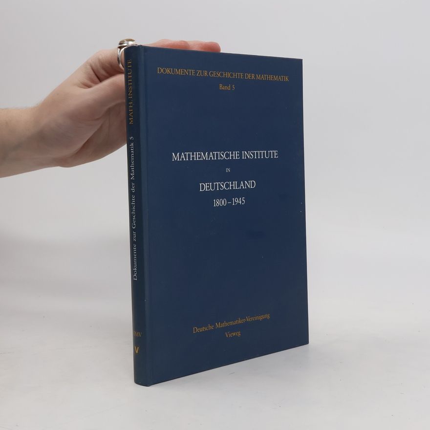 Winfried Scharlau Mathematische Institute in Deutschland
