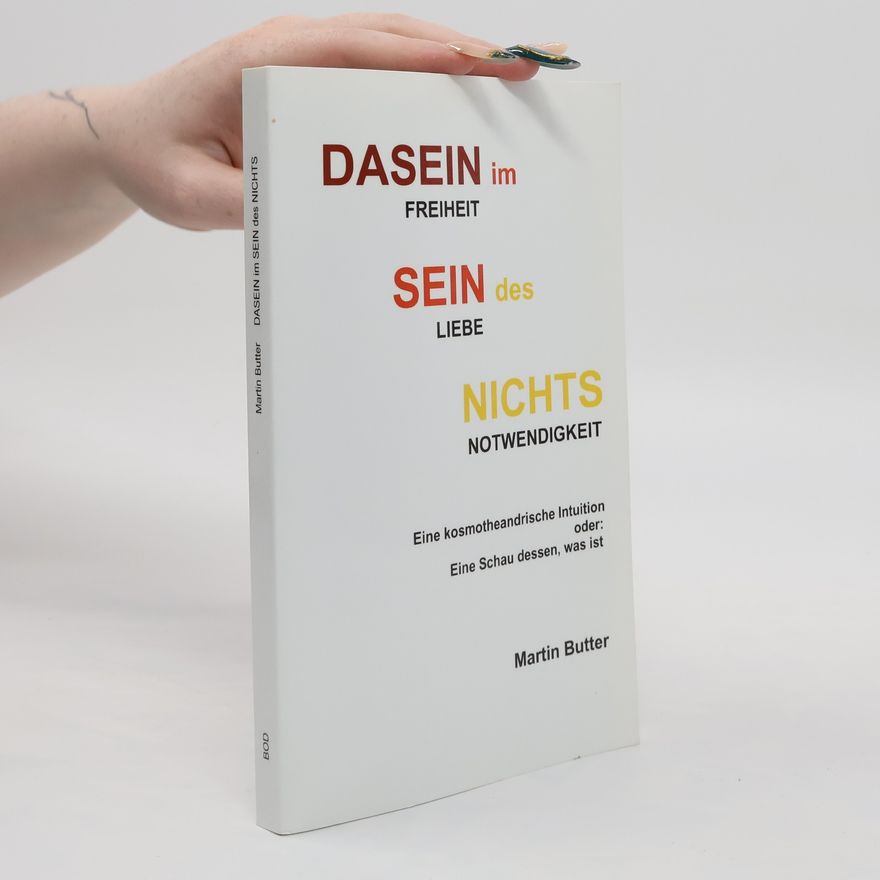 Martin Butter Jun. Dasein Im Sein Des Nichts