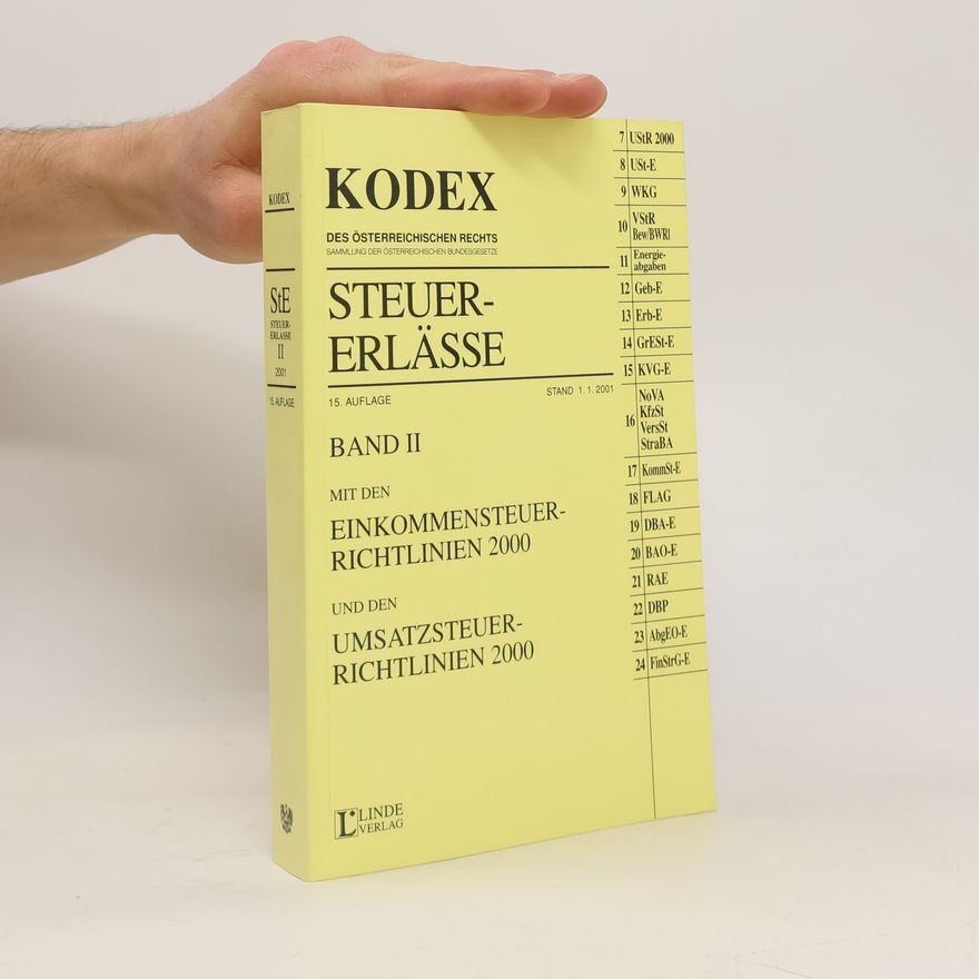 Kolektiv autorů KODEX Steuer-Erlässe