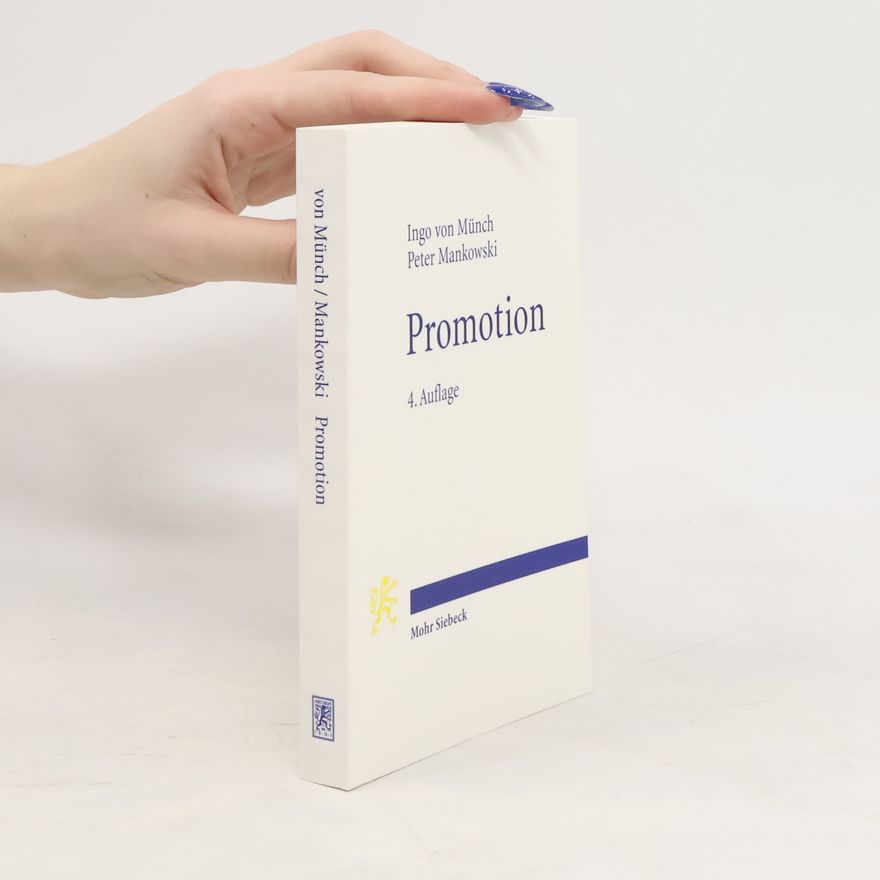 Ingo von Münch Promotion