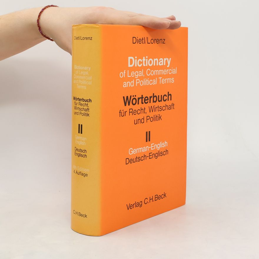 Clara-Erika Dietl Wörterbuch für Recht, Wirtschaft und Politik 2