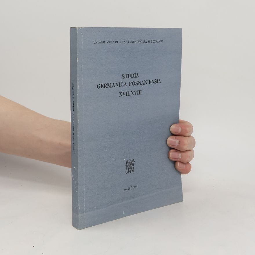 Autorenkollektiv Studia Germanica Posnaneinsia