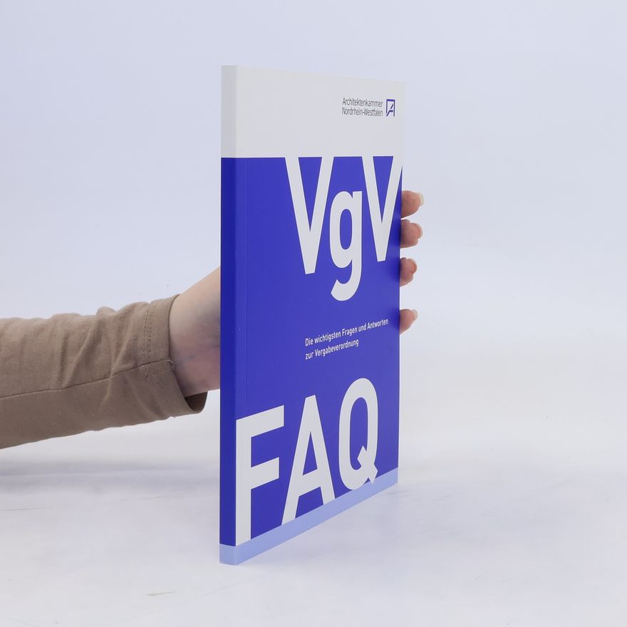 Kolektív autorov VgV. Die wichtigsten Fragen und Antworten zur Vergabeverordnung