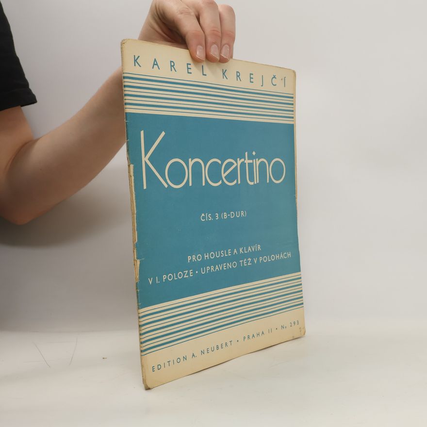 Karel Krejčí Koncertino čís. 3 pro housle a klavír v I. poloze