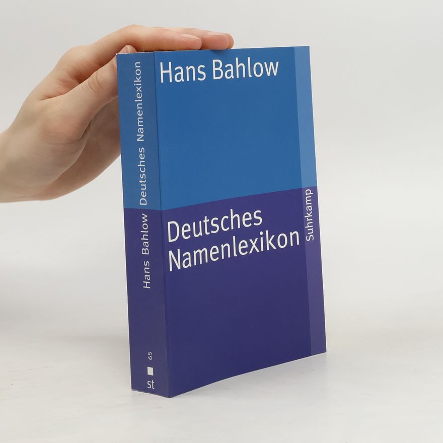 Hans Bahlow Deutsches Namenlexikon