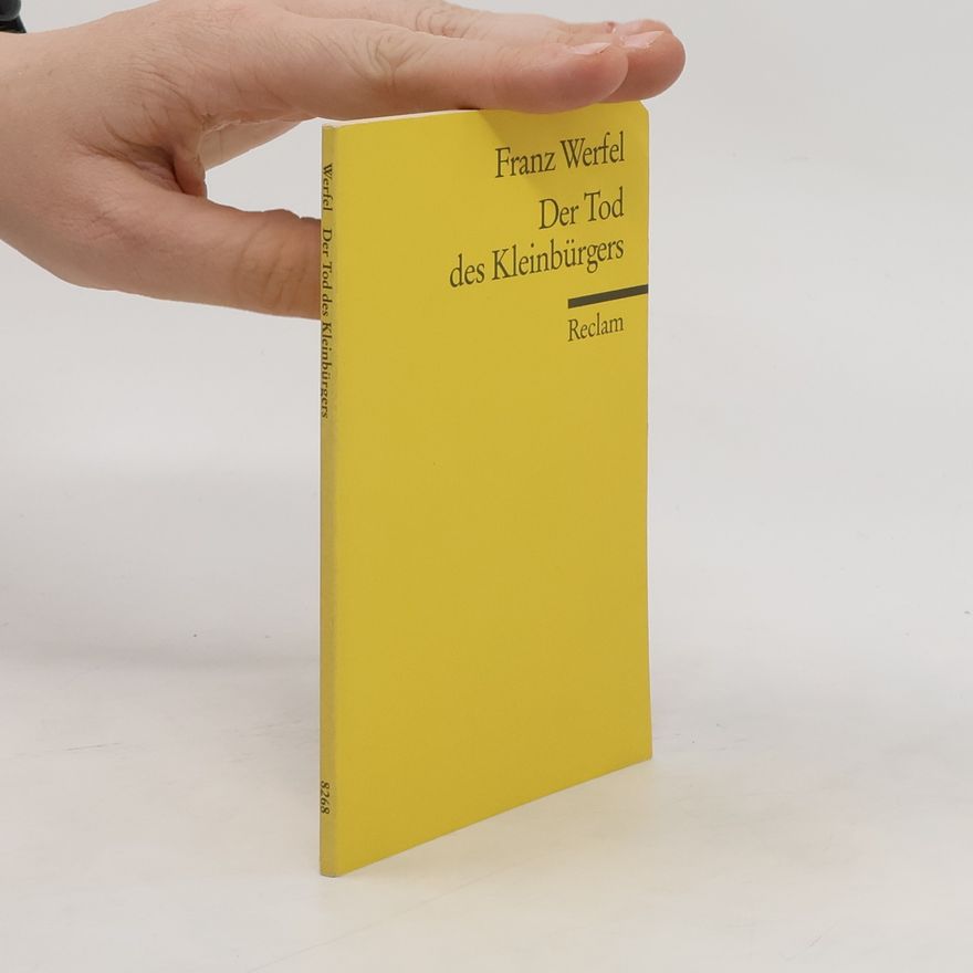 Franz Werfel Der Tod des Kleinbürgers