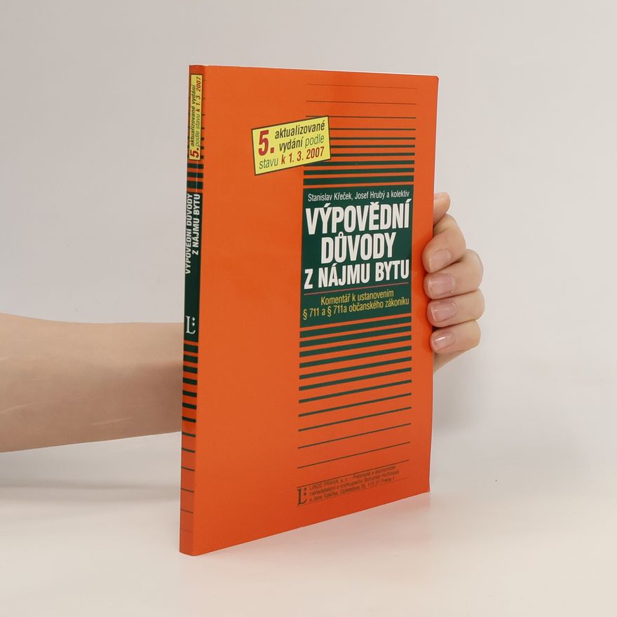 Stanislav Křeček Výpovědní důvody z nájmu bytu