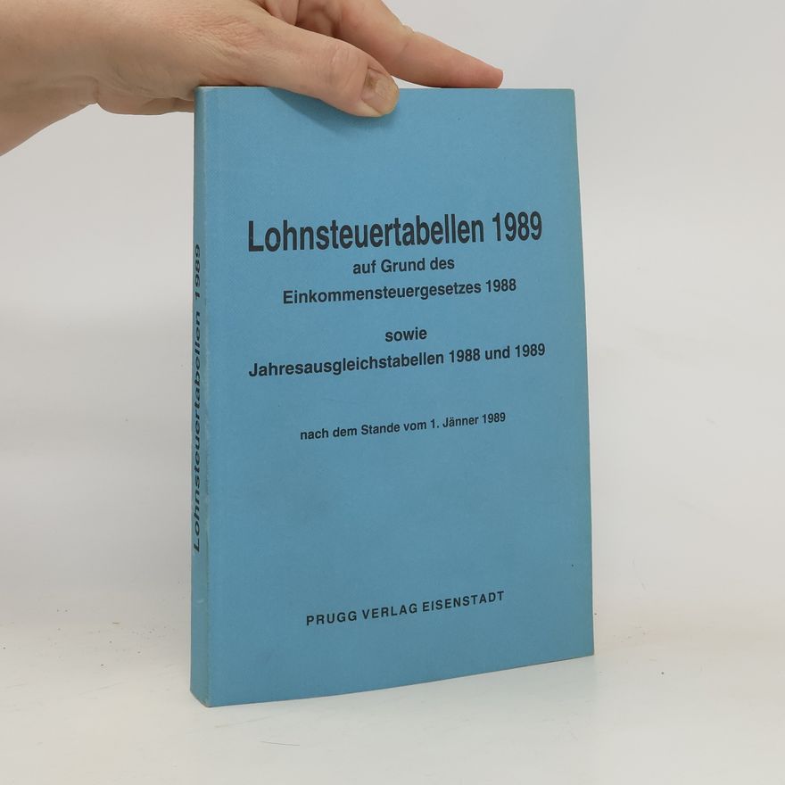 Collectif d'auteurs Lohnsteuertabellen 1989