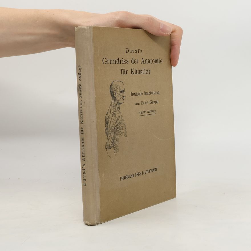 Ernst Gaupp Grundriss der Anatomie für Künstler