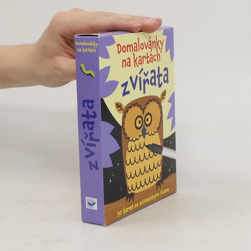 Kolektiv autorů Domalovánky na kartách - Zvířata (Krabička + fix + 50 karet)