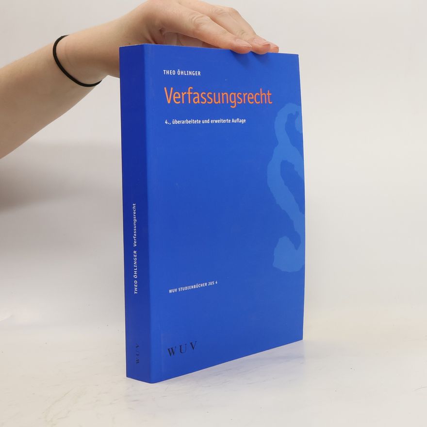 Theo Öhlinger Verfassungsrecht