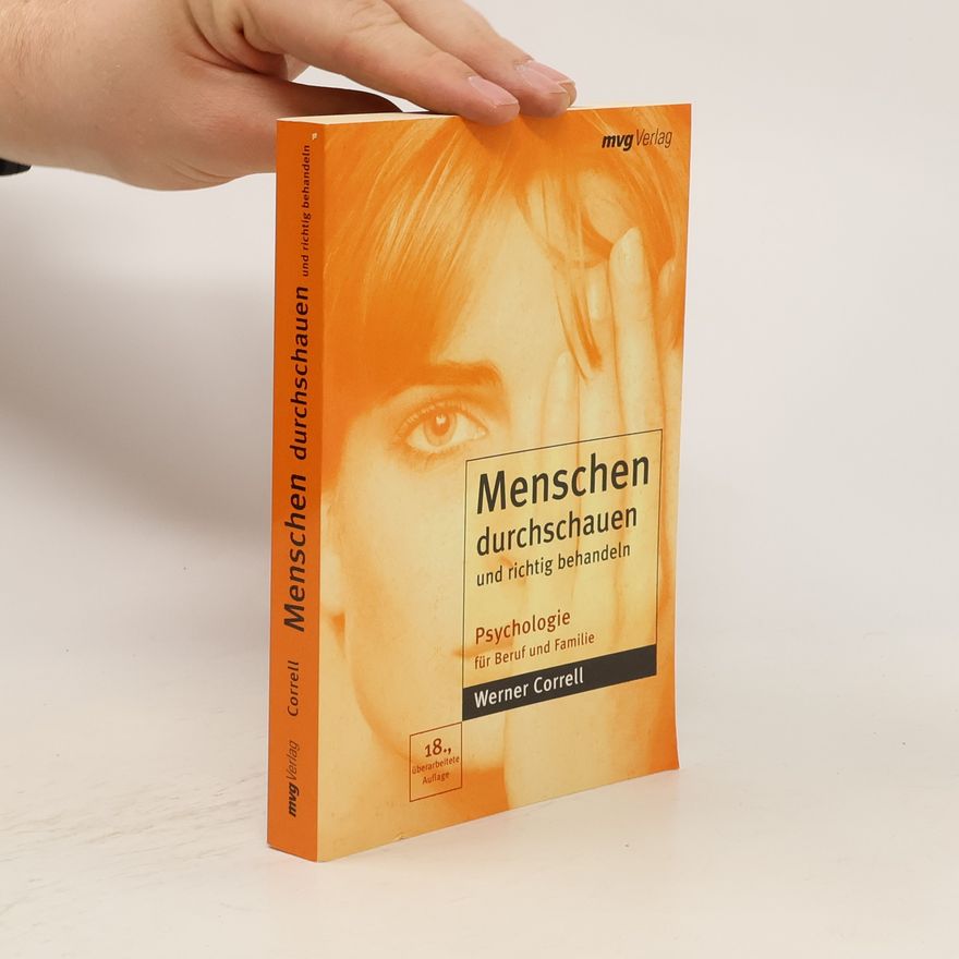 Werner Correll Menschen durchschauen und richtig behandeln