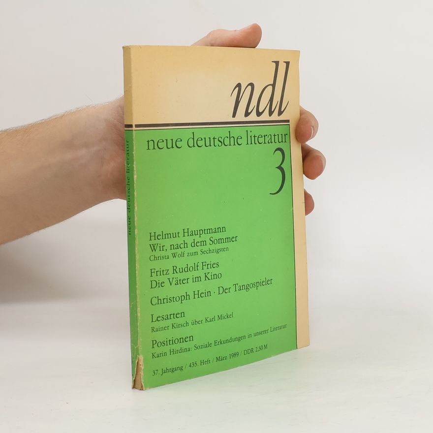 Various authors Neue Deutsche Literatur 3