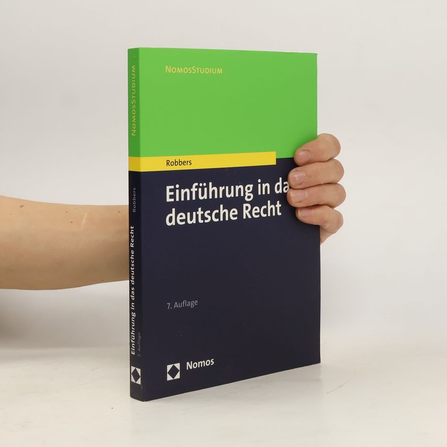 Gerhard Robbers Einführung in das deutsche Recht